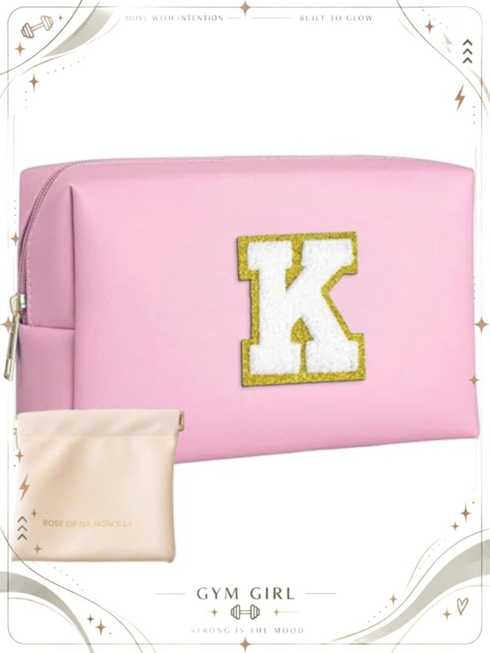PU Leather Waterproof Makeup Bag Set with Mini Bag Zip Travel Cosmetics Case